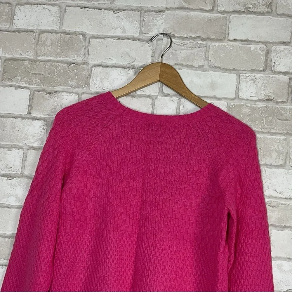 Talbots Lambswool Blend Pink Knit Sweater Size M